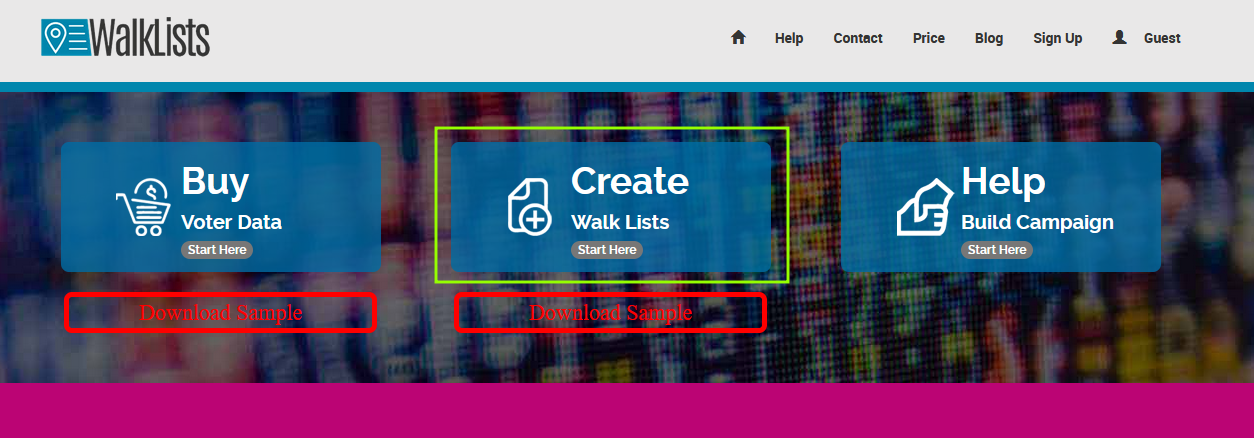 Create walk lists 